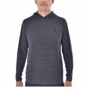 NEW Spyder Active Performance Moisture Wicking Lightweight Hoodie M, Dark Gray